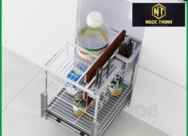 KỆ ĐỰNG DAO THỚT INOX NAN VUÔNG TẠI Đại Phước